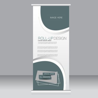 Afiş olarak topla hazır şablon. Arka plan tasarım, iş, eğitim, reklam için. Yeşil renk. Vektör çizim.