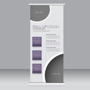 Afiş olarak topla hazır şablon. Arka plan tasarım, iş, eğitim, reklam için. Mor renk. Vektör çizim.