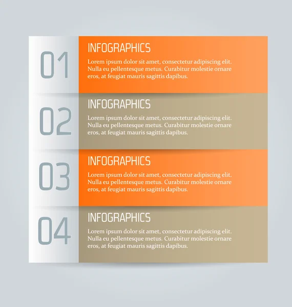 Plantilla de infografías de negocios para presentación, educación — Archivo Imágenes Vectoriales