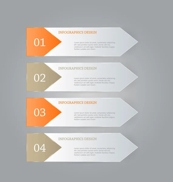 Modelo de infográficos de negócios para apresentação, educação —  Vetores de Stock
