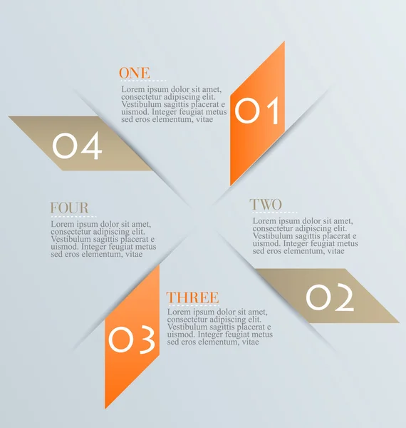 Geschäftsinformationsgrafik Vorlage für Präsentation, Bildung — Stockvektor