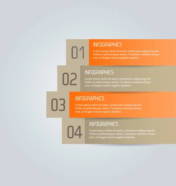 Modèle d'infographie d'entreprise pour la présentation, l'éducation — Image vectorielle