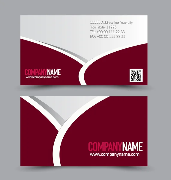 Business card set template — Stock Vector