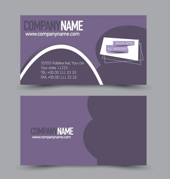 Business card set template — Stock Vector