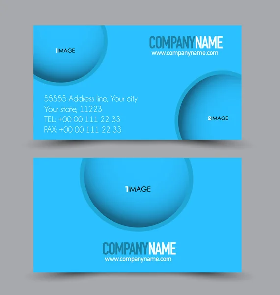 Business card set template — Stock Vector