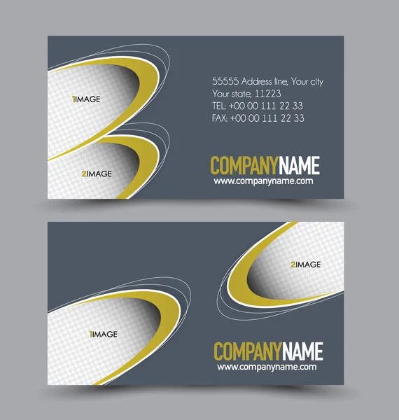 Business card set template — Stock Vector