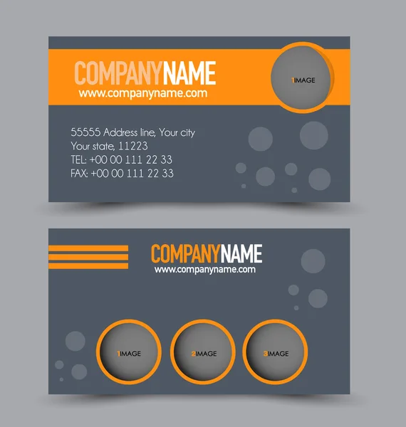 Business card set template — Stock Vector