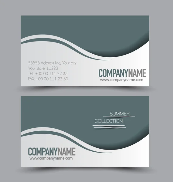 Business card set template
