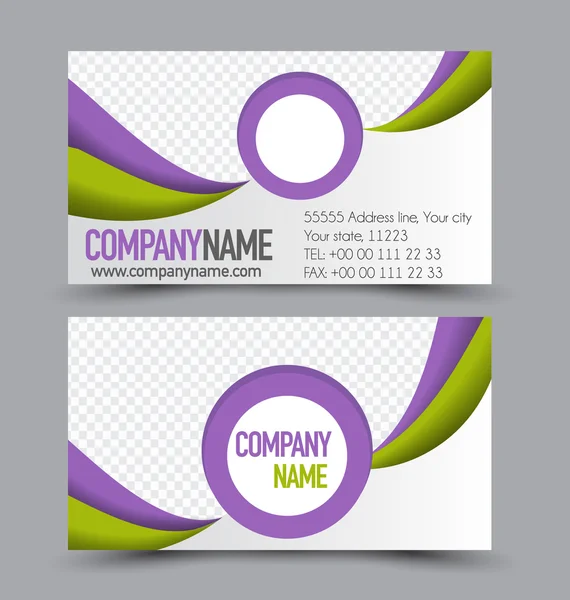 Business card set template — Stock Vector