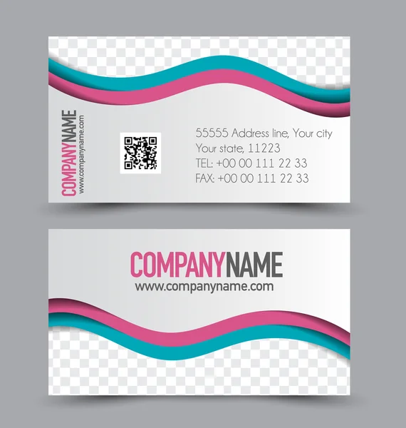 Business card set template — Stock Vector