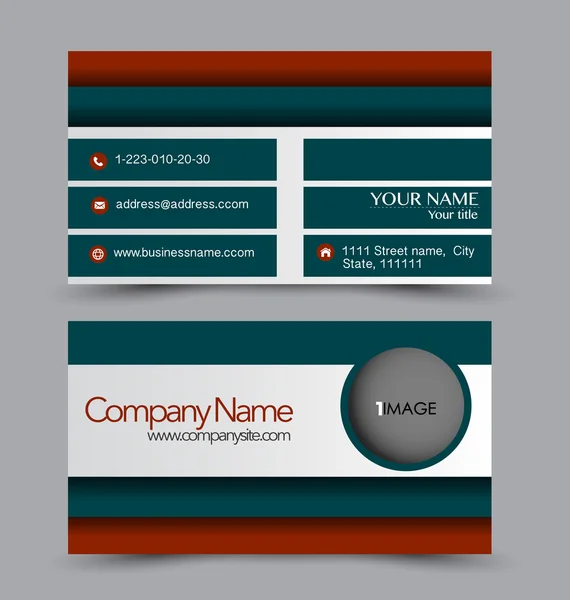 Business card set template — Stock Vector