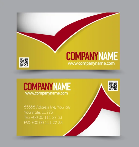 Business card set template — Stock Vector