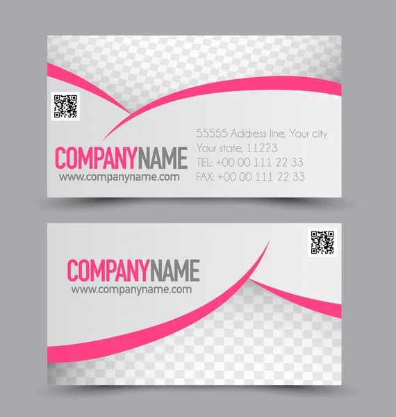 Business card set template — Stock Vector