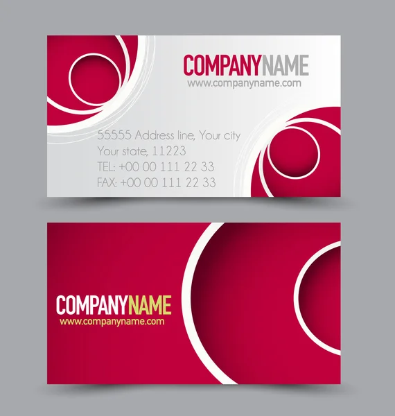 Business card set template — Stock Vector