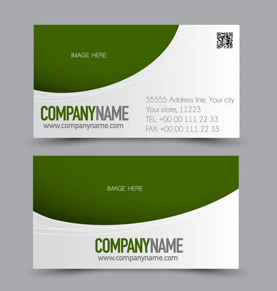 Business card set template — Stock Vector