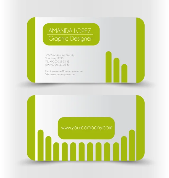 Business card set template. — Stock Vector