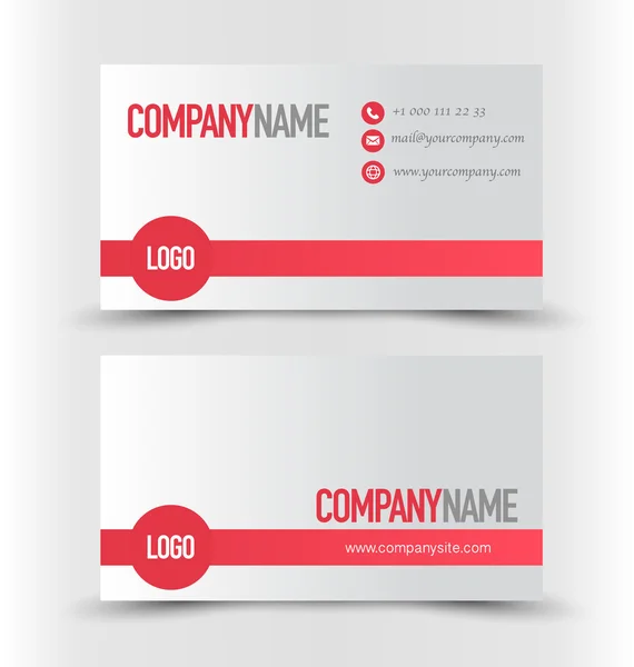 Business card set template. — Stock Vector