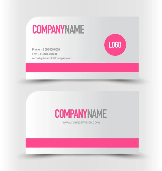 Business card set template. — Stock Vector