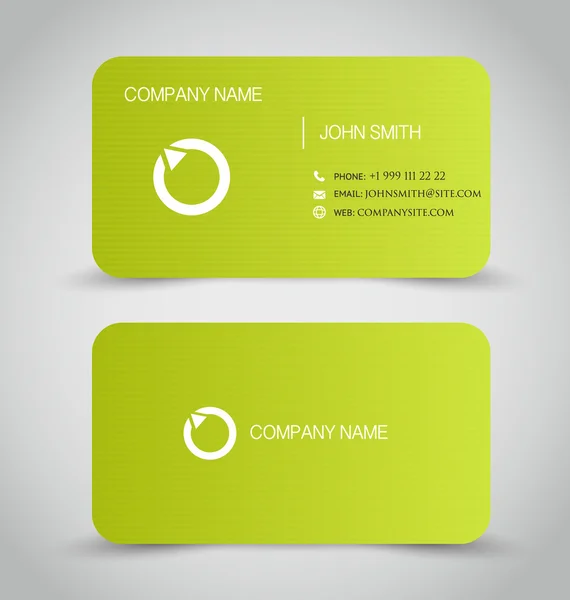 Templat Business Card Set . - Stok Vektor