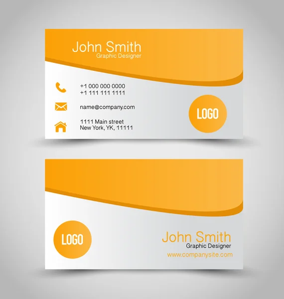 Business card set template. — Stock Vector