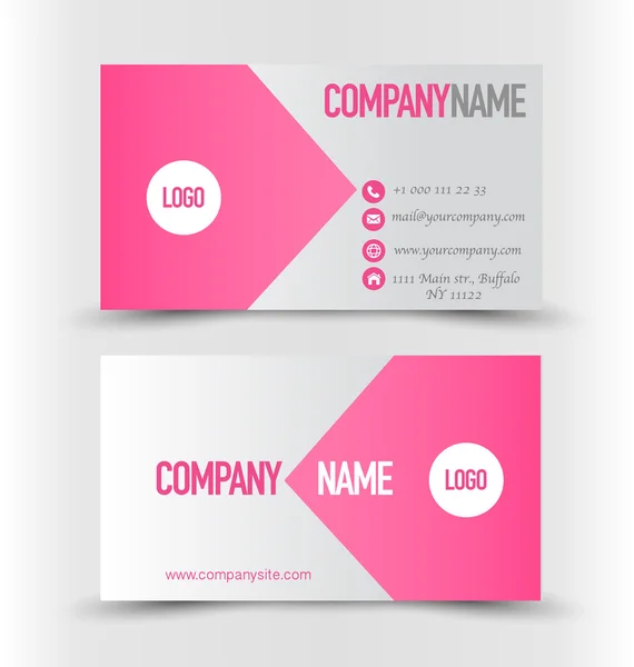 Business card set template. — Stock Vector