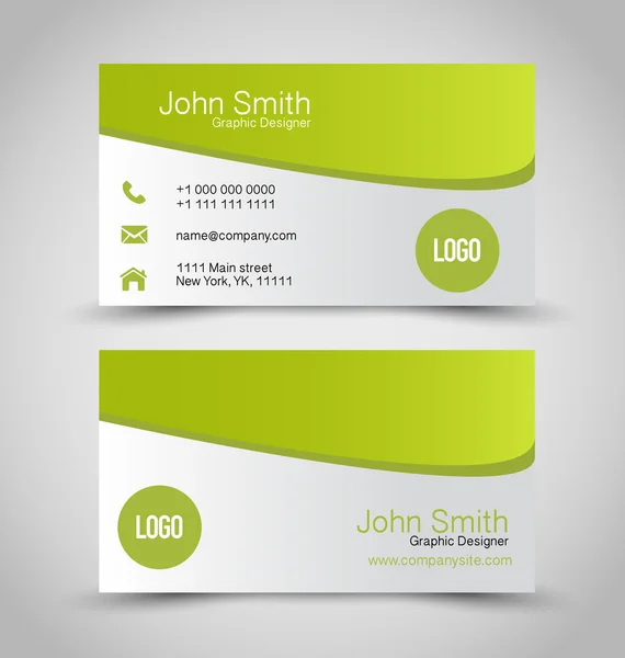 Business card set template. — Stock Vector