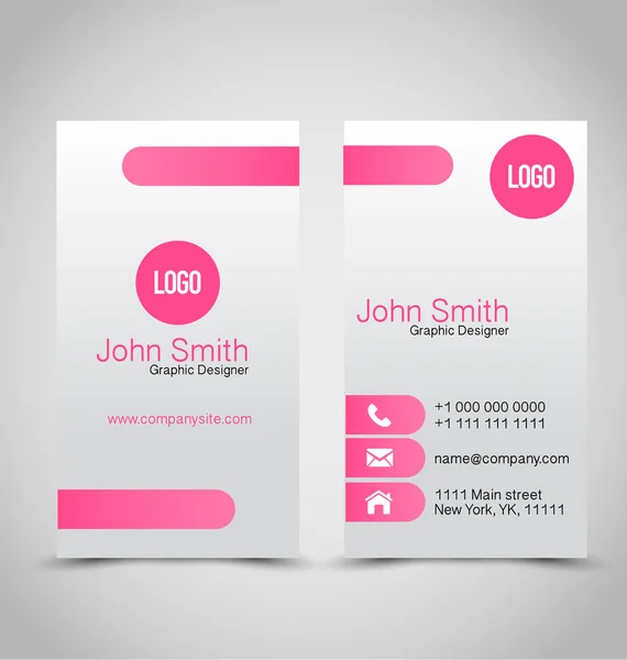 Templat Business Card Set . - Stok Vektor