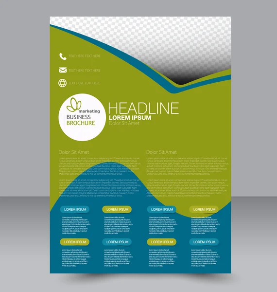 Abstract flyer ontwerp achtergrond. Brochure sjabloon. — Stockvector