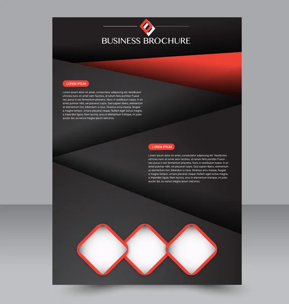 Abstraktes Flyer-Design. Broschürenvorlage. — Stockvektor