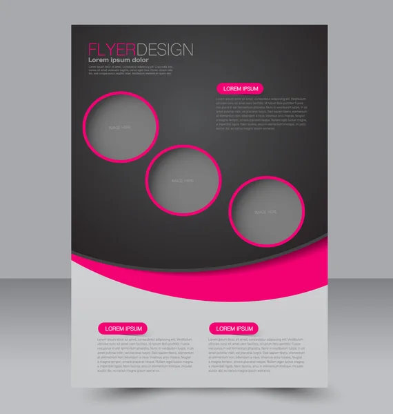 Abstract flyer design background. Brochure template. — Stock Vector