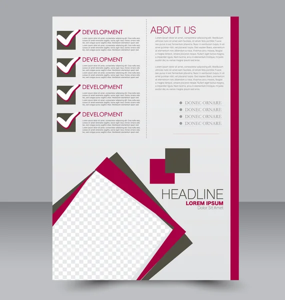 Abstract flyer ontwerp achtergrond. Brochure sjabloon. — Stockvector