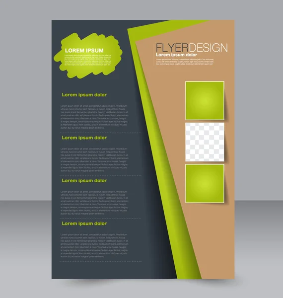 Abstract flyer design background. Brochure template. — Stock Vector