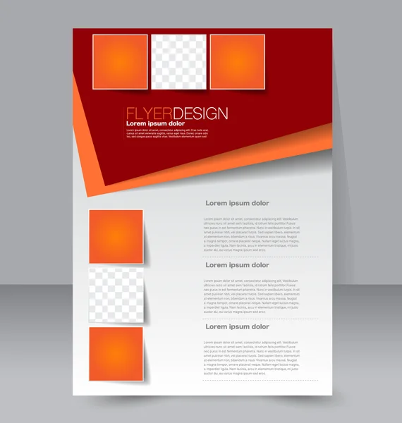 Abstract flyer ontwerp achtergrond. Brochure sjabloon. — Stockvector