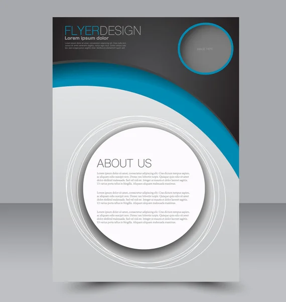 Abstract flyer ontwerp achtergrond. Brochure sjabloon. — Stockvector