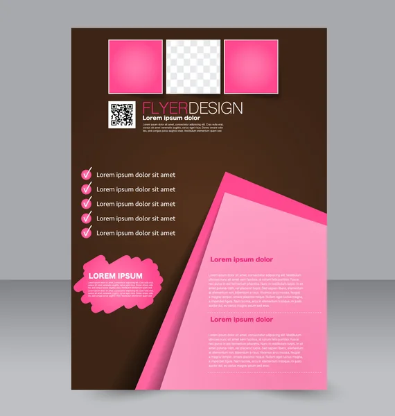 Abstract flyer ontwerp achtergrond. Brochure sjabloon. — Stockvector