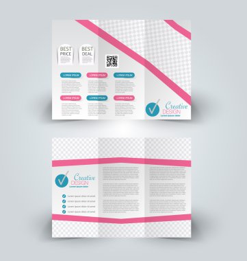 Broşür alay için iş, eğitim, reklam tasarım şablonu. 