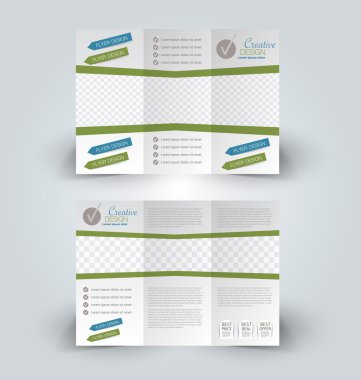 Broşür alay için iş, eğitim, reklam tasarım şablonu. 