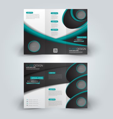 Broşür alay için iş, eğitim, reklam tasarım şablonu. 