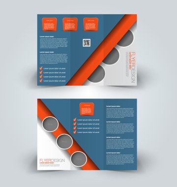 Broşür alay için iş, eğitim, reklam tasarım şablonu. 