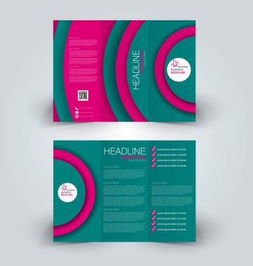 Broşür alay için iş, eğitim, reklam tasarım şablonu. 