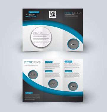 Broşür alay için iş, eğitim, reklam tasarım şablonu. 