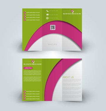 Broşür alay için iş, eğitim, reklam tasarım şablonu. 