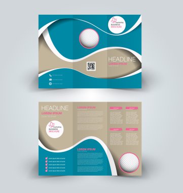 Broşür alay için iş, eğitim, reklam tasarım şablonu. 