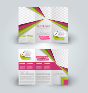 Broşür alay için iş, eğitim, reklam tasarım şablonu. 