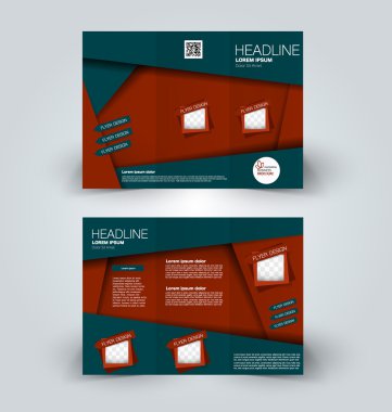 Broşür alay için iş, eğitim, reklam tasarım şablonu. 