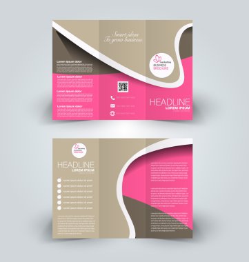 Broşür alay için iş, eğitim, reklam tasarım şablonu. 