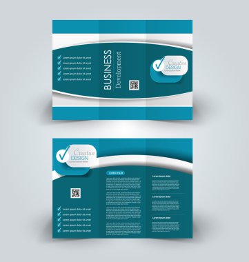 Broşür alay için iş, eğitim, reklam tasarım şablonu. 