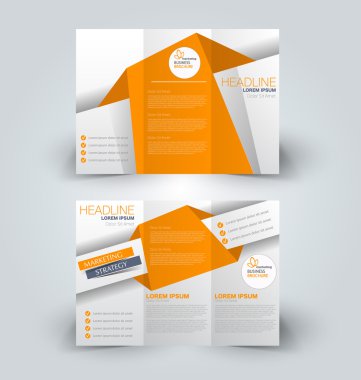 Broşür alay için iş, eğitim, reklam tasarım şablonu. 