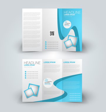 Broşür alay için iş, eğitim, reklam tasarım şablonu. 