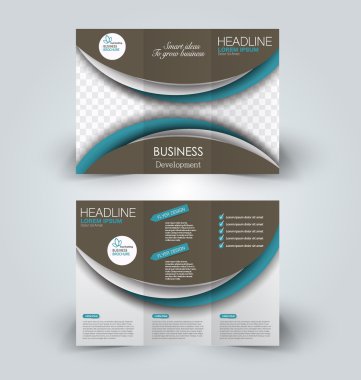 Broşür alay için iş, eğitim, reklam tasarım şablonu. 